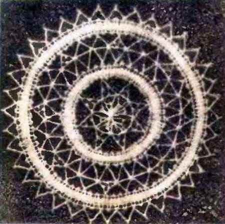 Коклюшки. Салфеточка сувенирная №2