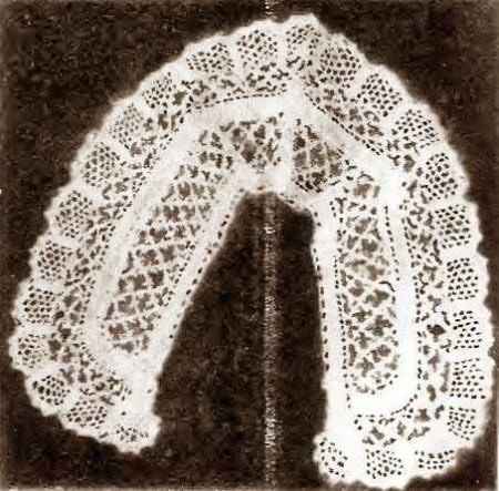 Коклюшки. Школьный воротничок с манжетами