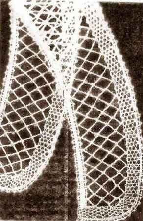 Коклюшки. Школьный воротничок с манжетами