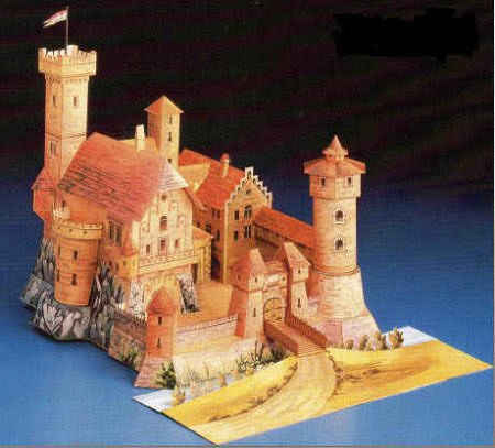 Модели из бумаги. Романтический рыцарский замок.
