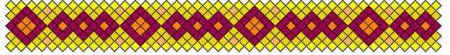 Схема плетения фенечки из мулине - браслет 2