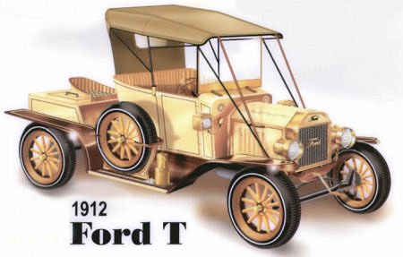 Модели из бумаги. Форд-Т 1912 года.