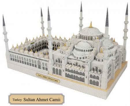 Модели из бумаги. Голубая мечеть