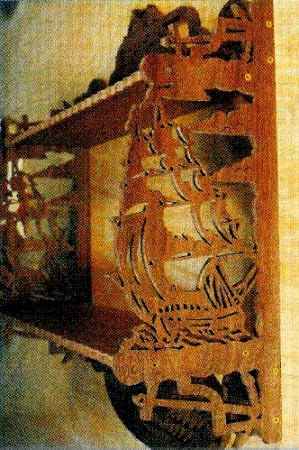 Выпиливание. Полка с морским мотивом