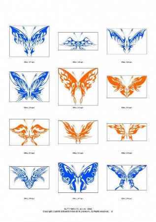 Бабочки (векторные).