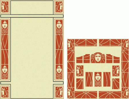 Окантовка и круглый орнамент