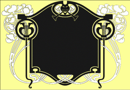 Окантовка и круглый орнамент