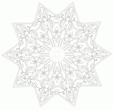 Окантовка и круглый орнамент