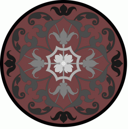Окантовка и круглый орнамент
