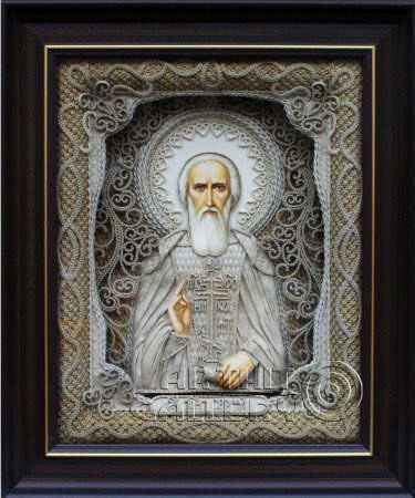 Уникальные иконы из льняной нити