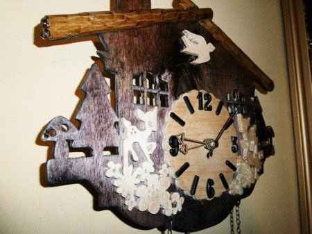 часы с оленятами