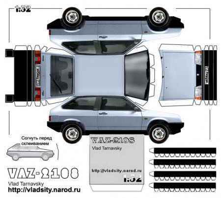 Автосалон из бумаги