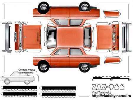 Автосалон из бумаги