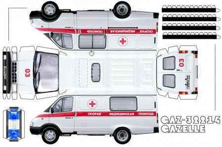 Автосалон из бумаги