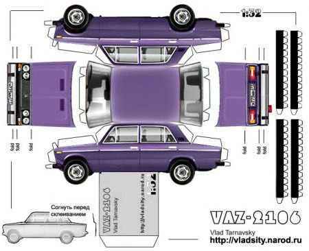Автосалон из бумаги