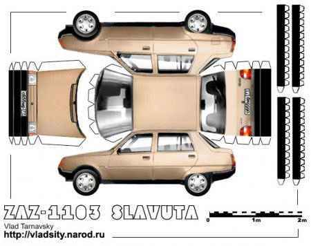 Автосалон из бумаги