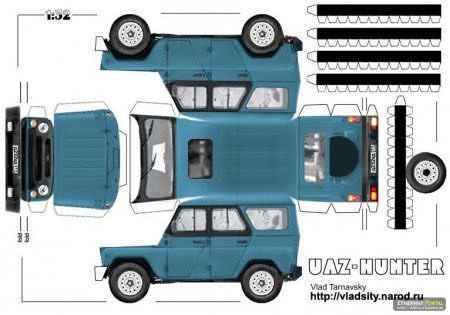 Автосалон из бумаги
