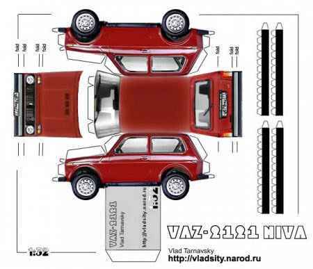 Автосалон из бумаги