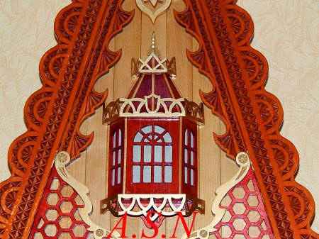 Часы из школьных деревянных линеек