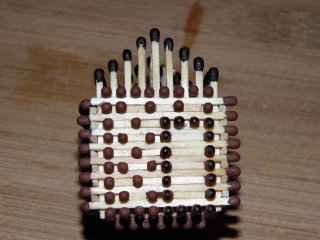 Домик из спичек без клея