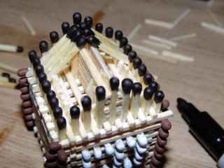 Домик из спичек без клея