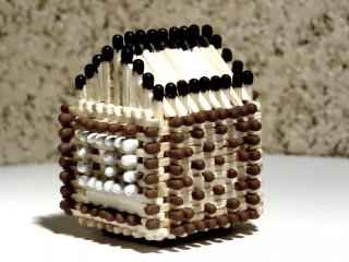 Домик из спичек без клея