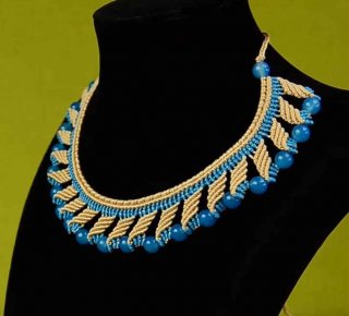 Ожерелье макраме "Нефертити"