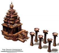 Бумажная модель храма из "Индиана Джонс"